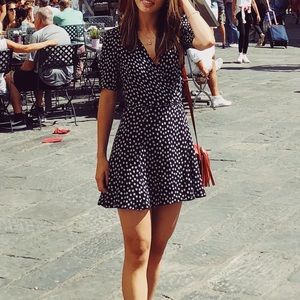 Reformation mini wrap dress